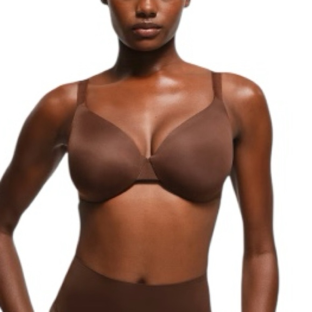 SKIMS Full Coverage Lightly Lined Bra in Brown Cocoa - Size 44DDD - New